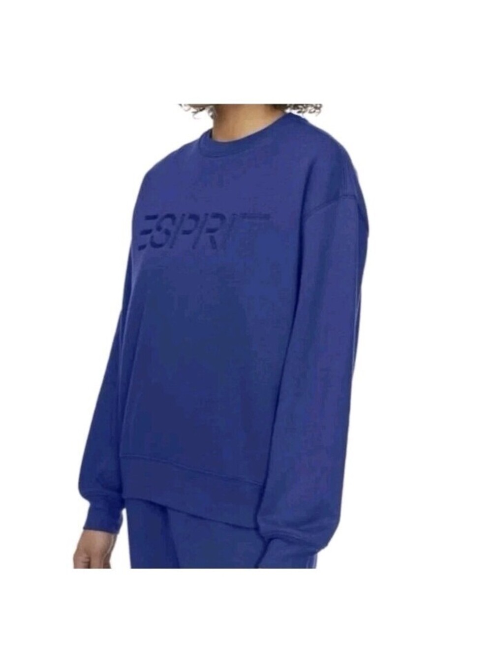 Esprit Costco Crewneck Sweatshirt SMALL Blue Retro Logo NWT